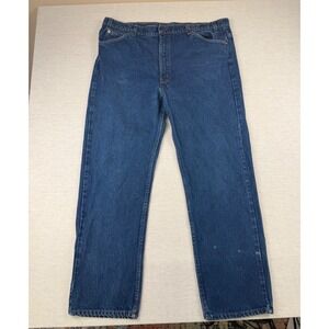 Vintage Levis 505 Mens Jeans 42x30 Made in USA Orange Tab Blue Straight Denim